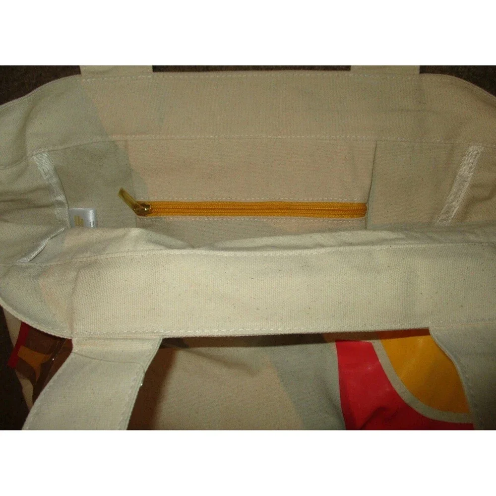 NWT McDonald's French Fries Large 15” High Tote Bag W Pocket Inside Canvas